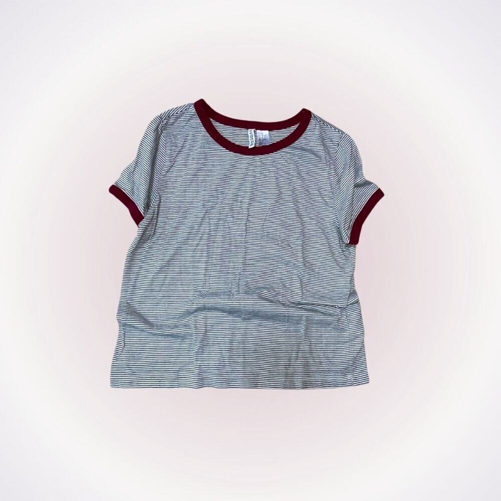 Divided Striped Ringer T-Shirt | Sz M